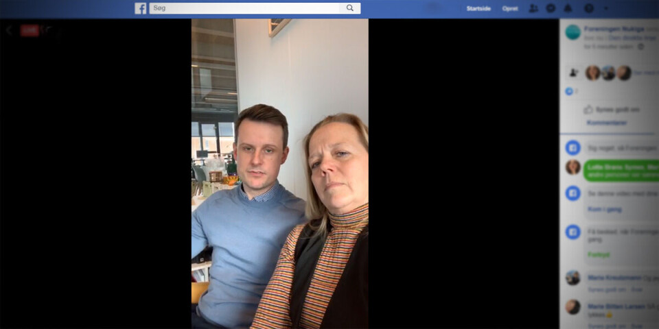 Den Direkte Linje blev skudt i gang med en håndholdt transmission fra Nukigas kontor i Aarhus.