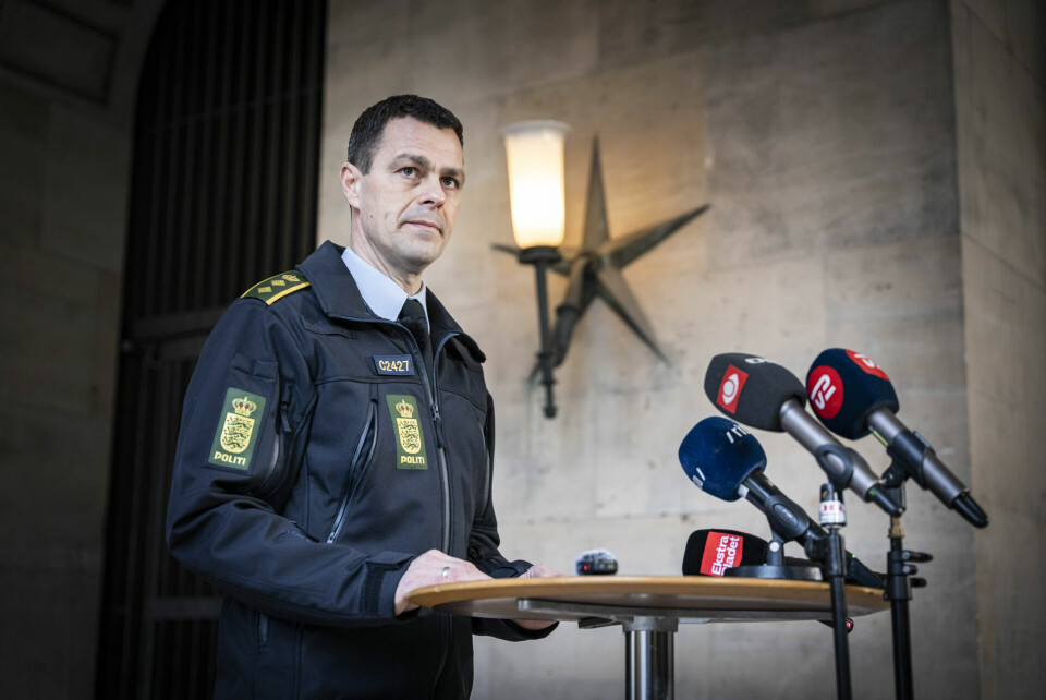Vicepolitiinspektør Brian Belling på Politigården i København, hvor politiet onsdag formiddag dansk tid holdt pressemøde om gennembrud i den gamle drabssag.