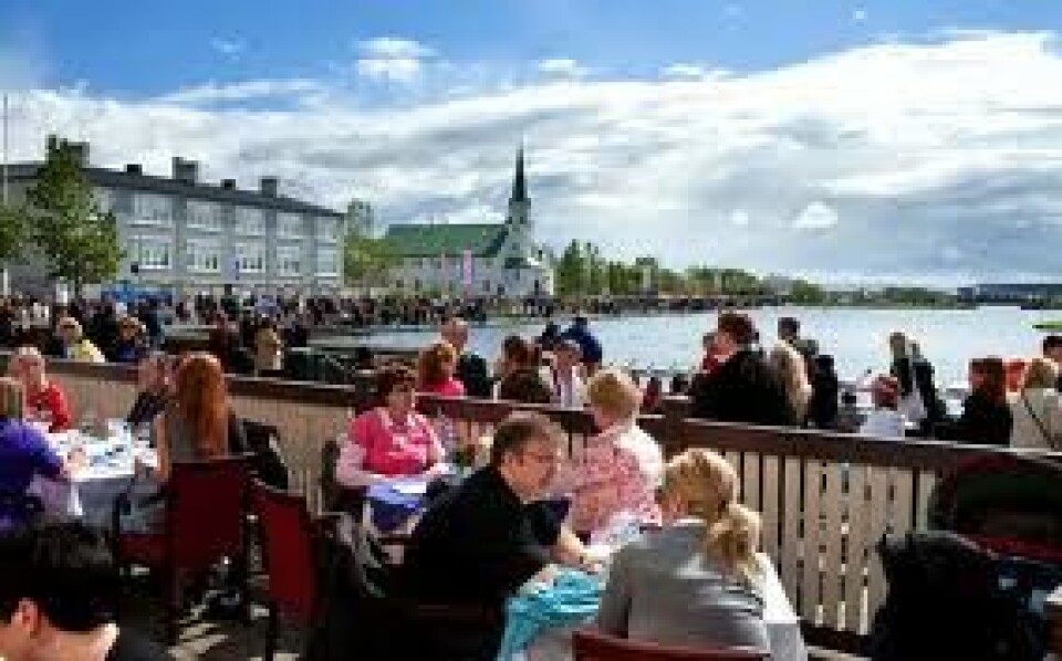 Så kom sommeren også til Islands hovedstad, Reykjavik. Onsdag sneg temperaturen sig op på 20 grader. Foto: Arkiv, Sermitsiaq