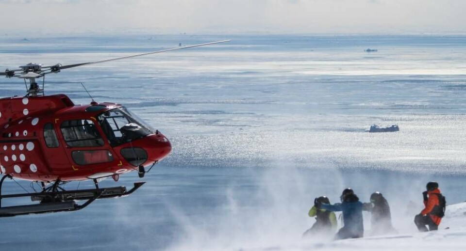 Diskoøen er Greenland Extremekundernes favoritområde til heliskiløb iGrønland.