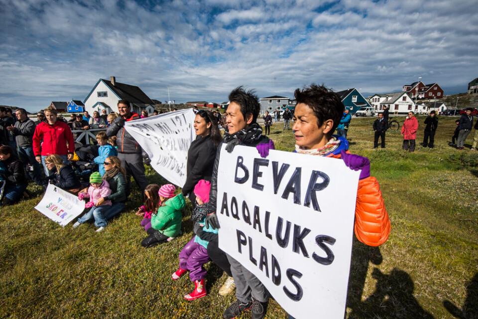 Demonstration,Aqqaluks Plads