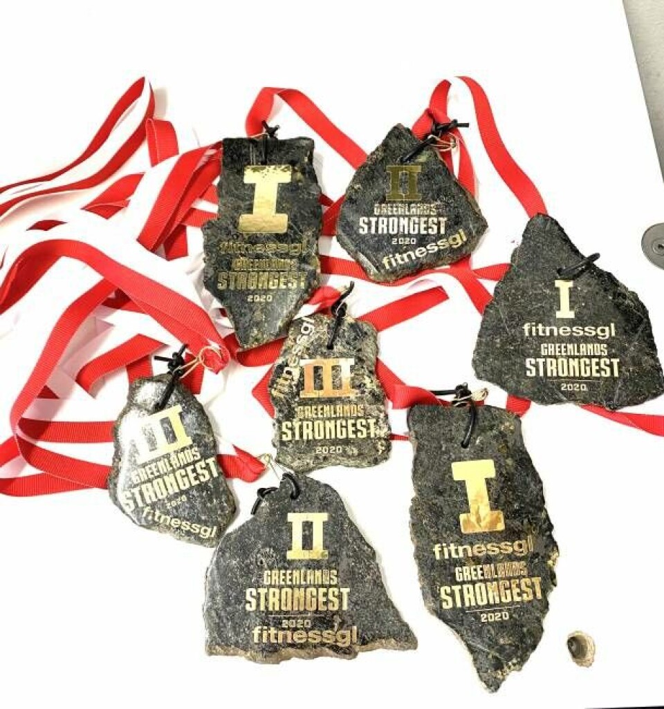 Her er medaljer, der skal uddeles til vinderne
