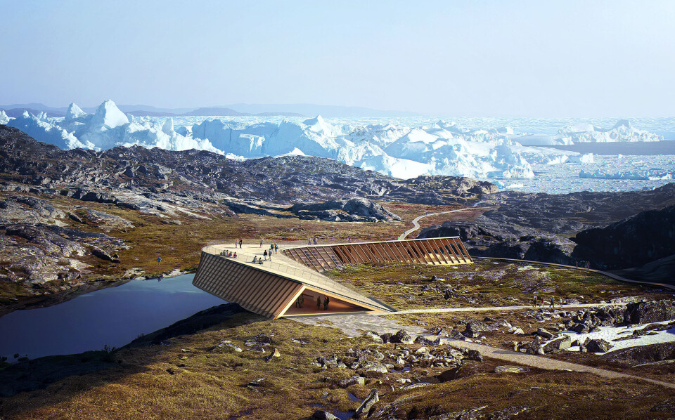 Det kommende isfjordscenter set udefra