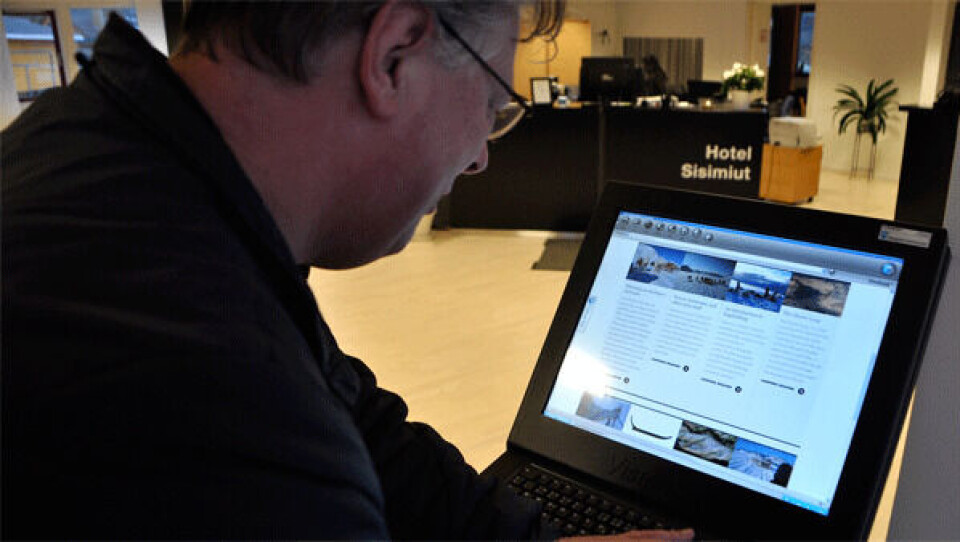 Hotel Sisimuts infostander. Foto: Destination Arctic Circle Hotel Sisimuts infostander. Foto: Destination Arctic Circle Hotel Sisimuts infostander. Foto: Destination Arctic Circle