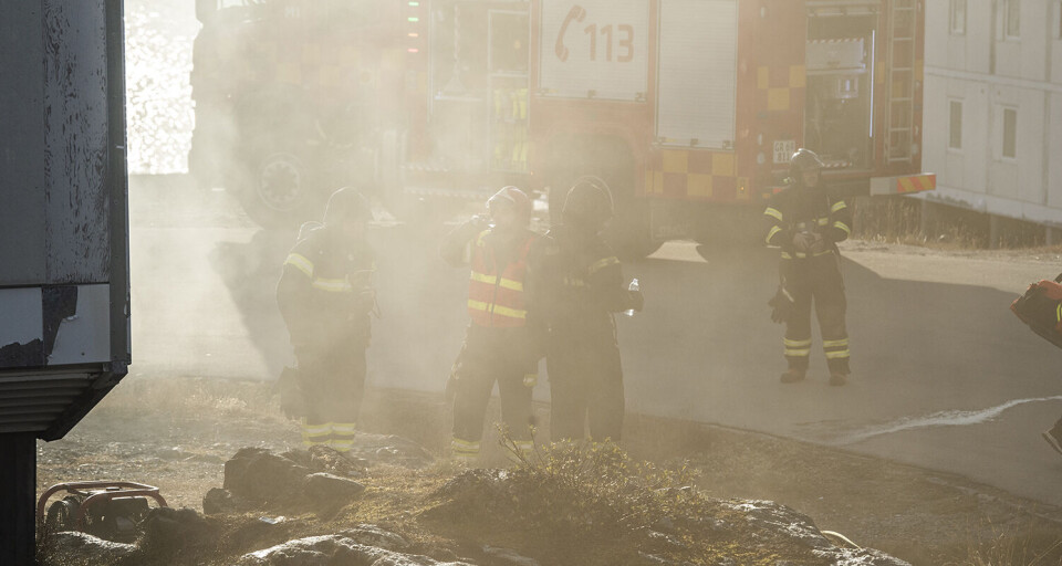Brand i Nuuk: Røgen kan være farlig