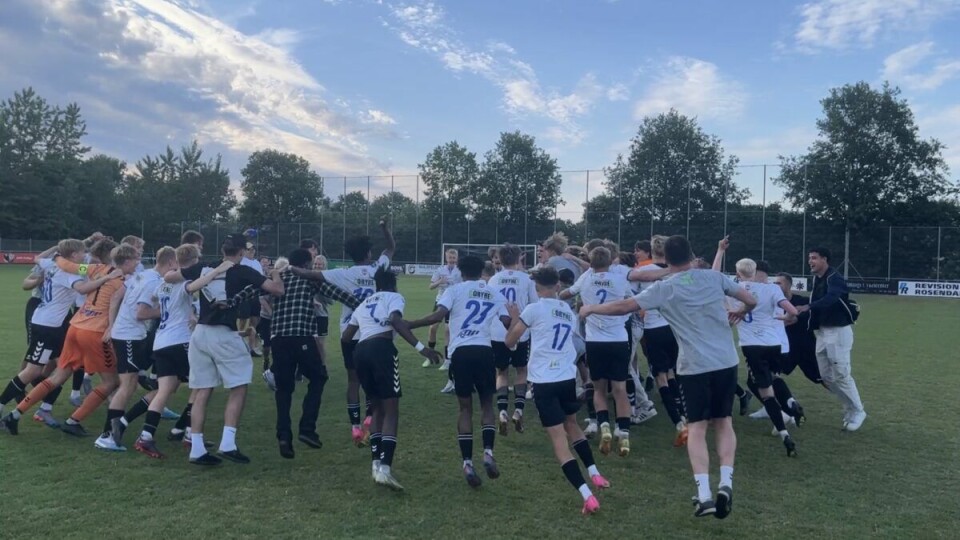 ´s drenge fra U-19 fodbolddivisionen i Danmark sikrede sejren hjem fredag. Nemo Thomsen var med til at sikre sejren, da han scorede mål i 2. halvleg. Kolding IF