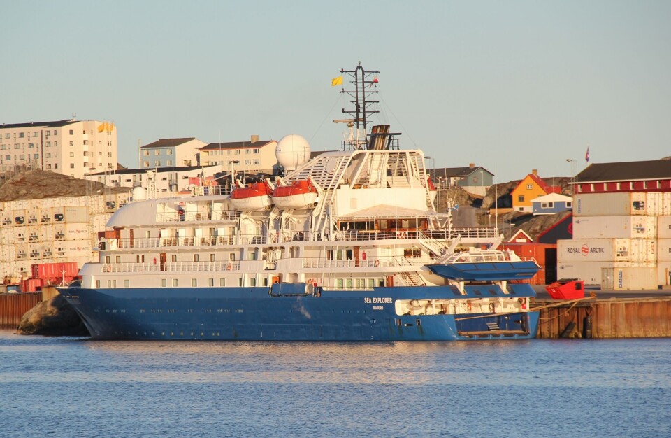 Årets første krydstogtskib er ankommet til Nuuk