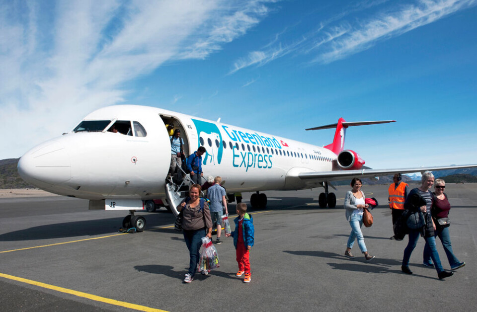 Greenland Express, Narsarsuaq, passagerer