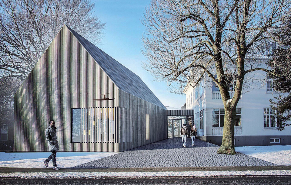 Kultursalen bliver træbeklædt og i fremtiden vil indgangen blive placeret mellem kultursalen og den gamle patricievilla på Dalgas Avenue. Butikken vil blive placeret i hjørnelokalet i forbindelse med indgangen.