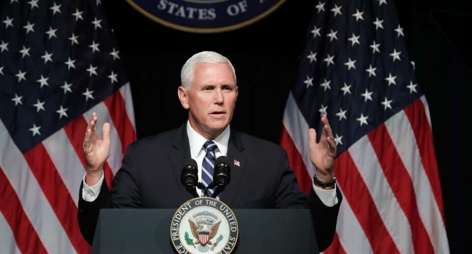 USA's militær skal have et sjette militært værn, som skal håndtere militære konflikter i rummet, siger USA's vicepræsident, Mike Pence
