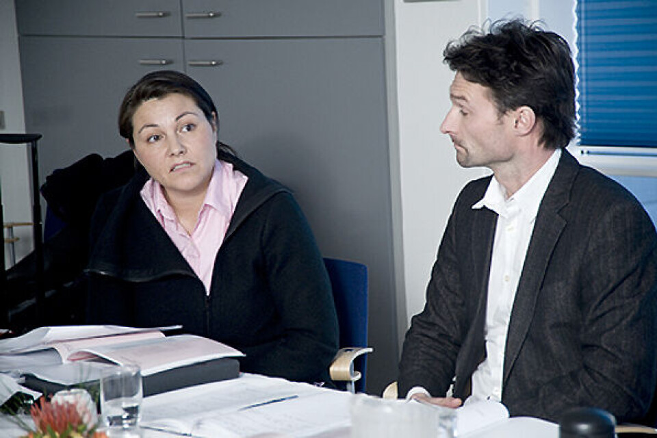 Julia Pars og Air Greenlands koncernchef Michael Binzer.