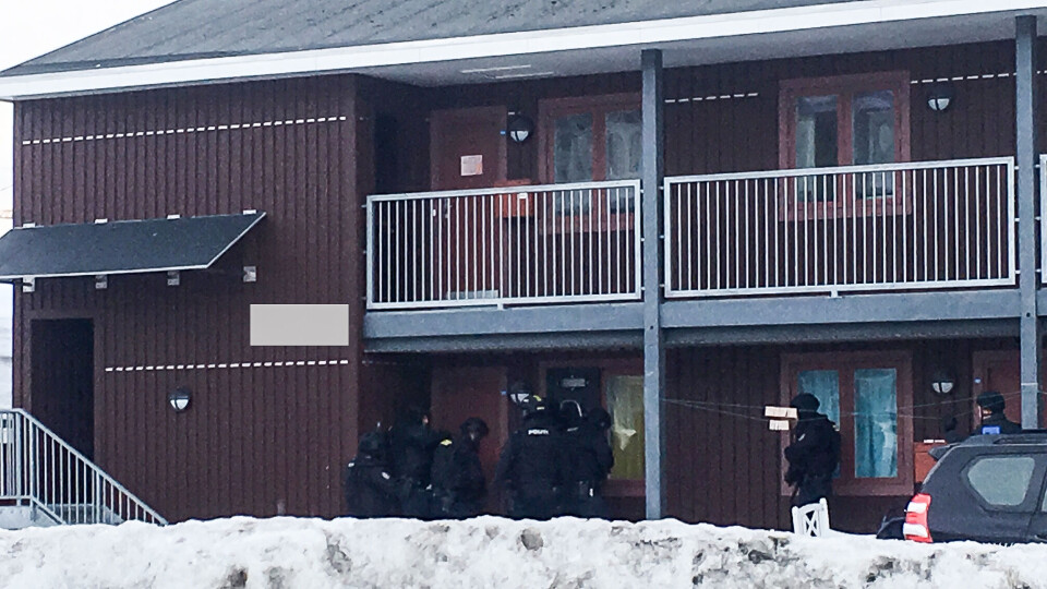 Dramatisk anholdelse i Nuuk i går