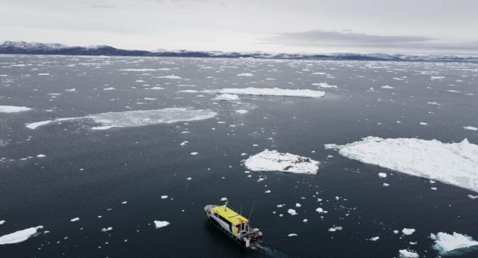 Politifartøjet Kimik deltog i eftersøgningen af de to mænd. Det var dog et civilt fartøj, der fandt de to savnede.
