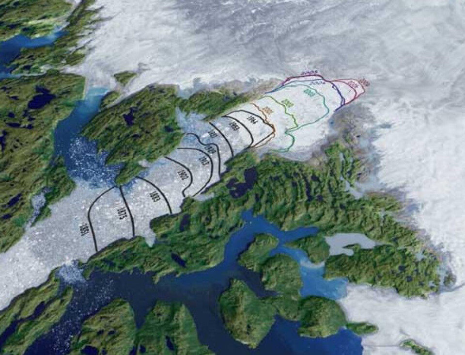 Jakobshavn-gletsjer er verdens hurtigste