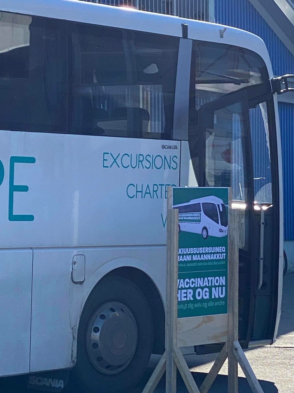 Vaccinationsbus i Nuuk