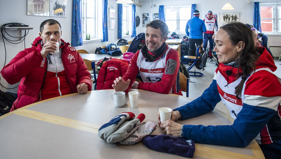 Kronprins Frederik i NSP-klubhuset i Nuuk tidligere i år.