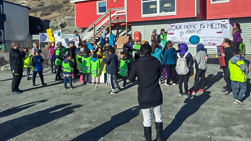Klimastrejke i Kangerlussuaq