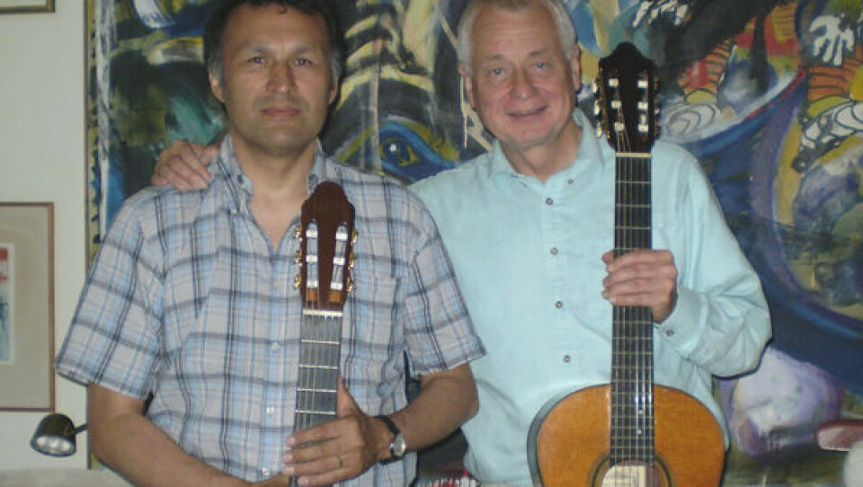 Knud Seblon og Erling Møldrup har begge udgivet cd'er med deres klassiske guitarspil. Foto Taseralik