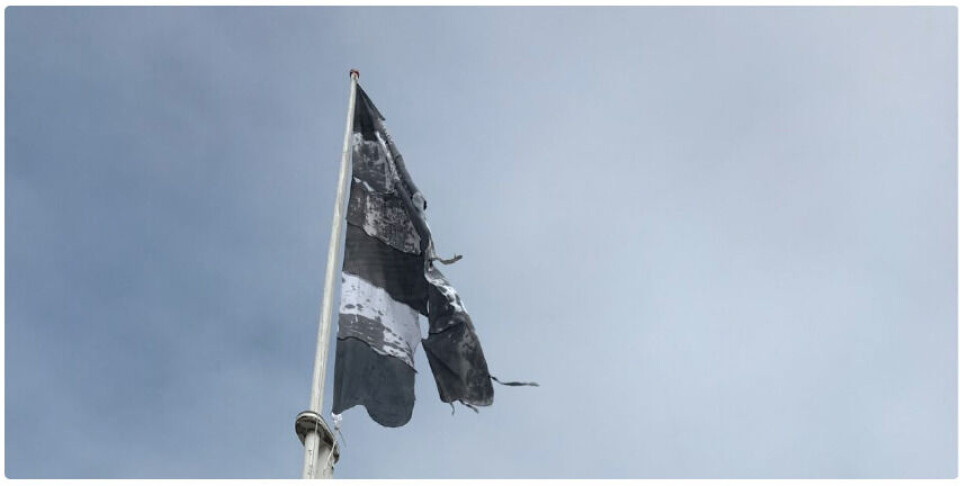 Flagkunst-projekt udsat for tyveri