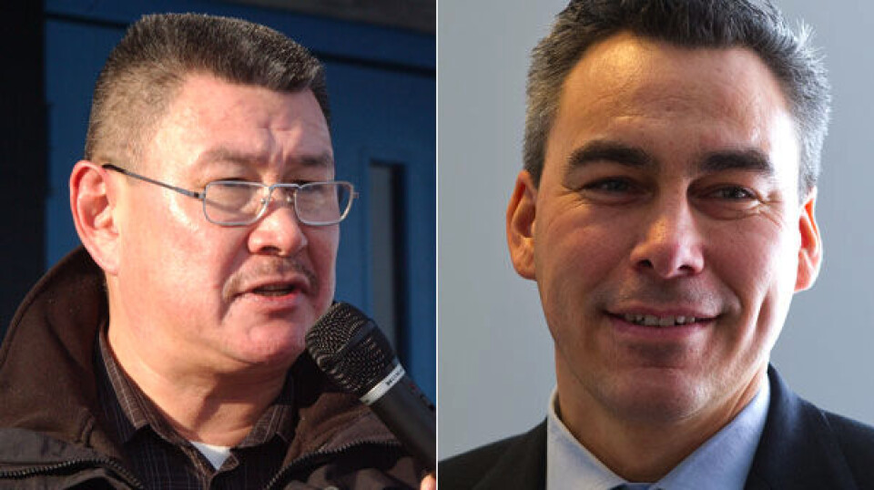 De vante gnidninger mellem Imak-formand Sivso Dorph (til venstre) og medlem af Naalakkersuisut for uddannelse, forskning og nordisk samarbejde Palle Christiansen, Demokraterne, blev tirsdag igen synlig. Foto: Leiff Josefsen