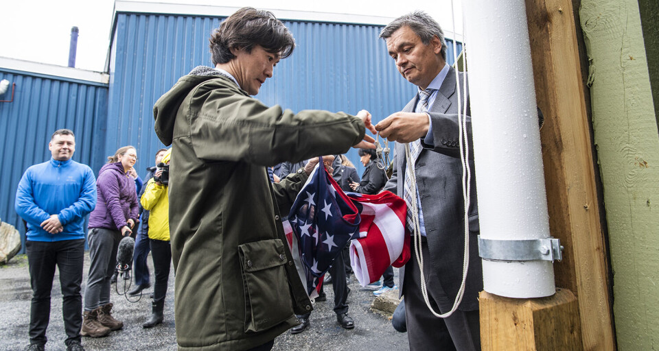 Billed fra den officielle åbning af det amerikanske konsulat i Nuuk. I en ny strategi understreger den danske regering, at USA er en central partner i Arktis.