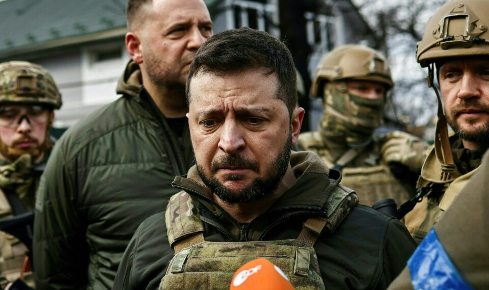 Zelenskyjs besøg i USA kommer, kort efter at han besøgte frontlinjebyen Bakhmut i Østukraine. Her fastholdt han, at Ukraines mål er at befri alle russiskbesatte områder. (Arkivfoto).