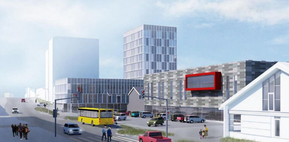 Boligtårnet bliver trukket væk fra hovedgaden og ind mod selve gågaden.