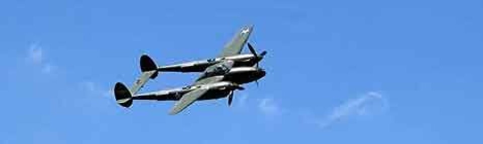 Flyet er af typen P-38 og har kælenavnet Clacier Girl.