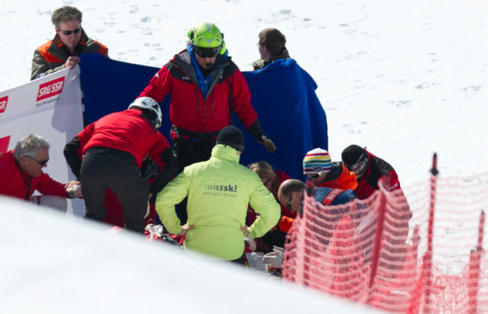 Søndagens konkurrencer i Grindelwald er blevet aflyst efter dødsfald i VM konkurrencen i dag lørdag. Polfoto: SAMUEL TRUEMPY