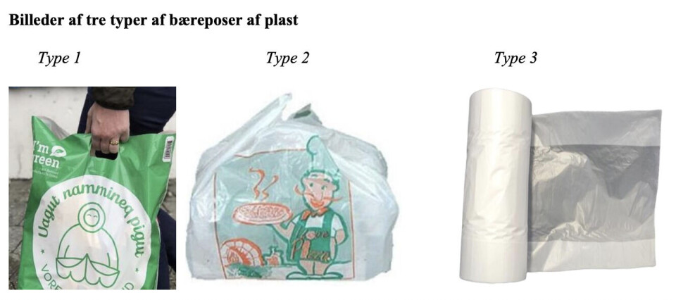 Posetype nummer 2 må hverken udleveres gratis eller mod betaling med den nye plastbekendtgørelse.
