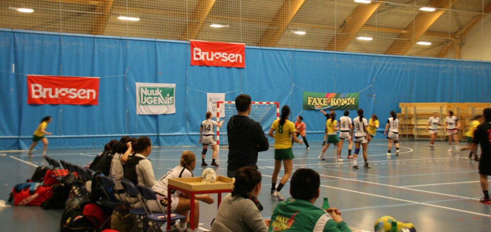 En situation fra den første kamp i dette års Brugsens Julecup mellem GSS og NÛK. Foto: GSS
