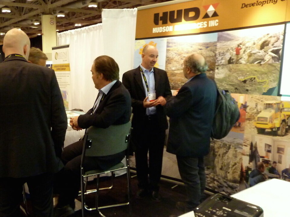 Der var mange besøgende hos Hudson Resources, som lige nu er det mest fremskredne mineprojekt i Grønland udover True North Gems