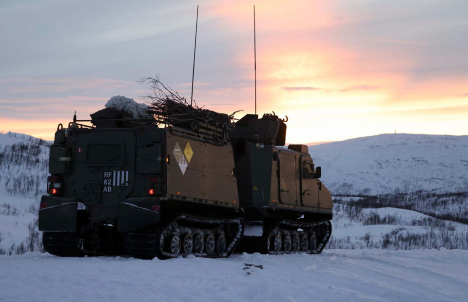 Det britiske forsvar har blandt andet lavet skydeøvelser med deres køretøjer ved basen i Nordnorge.