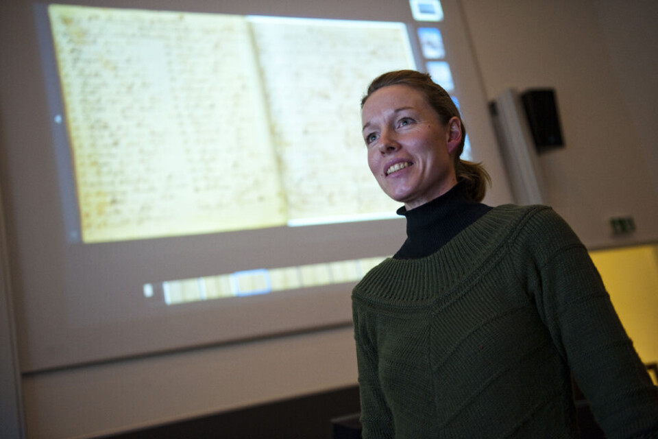 Arkivar Inge Seiding præsenterede den nye del af Grønlands Nationalarkivs hjemmeside, som rummer 50 kirkebøger fra perioden 1773 til 1930.