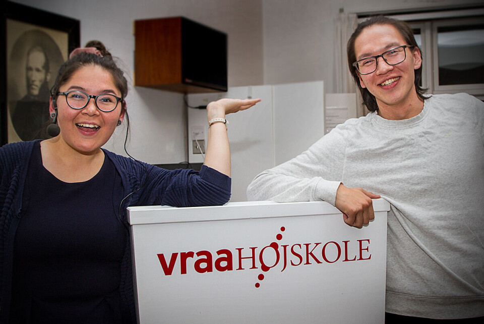 Hansigne og Salomon var aftenens konfericierer. De fik stort bifald for indsatsen.
