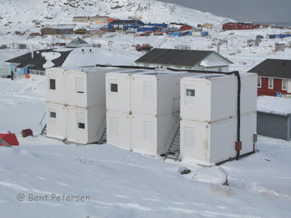 Containere til hjemløse i Ilulissat