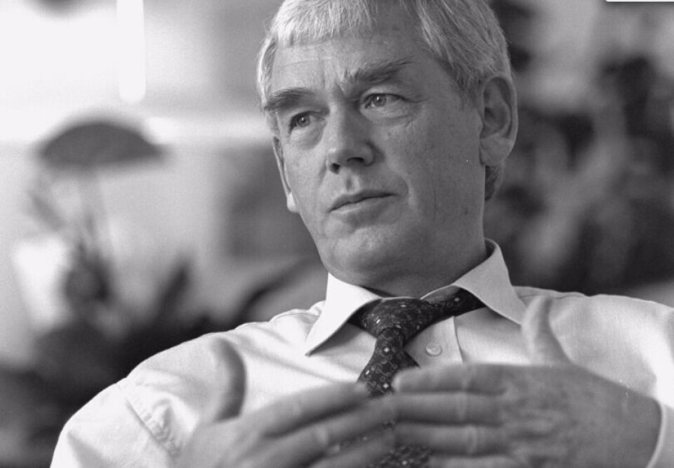 Poul Nielson, forhenværende socialdemokratisk minister og EU-kommissær, opfordrer til, at den danske stat investerer et stort beløb i grønlandsk mineraludvinding. Foto: Polfoto