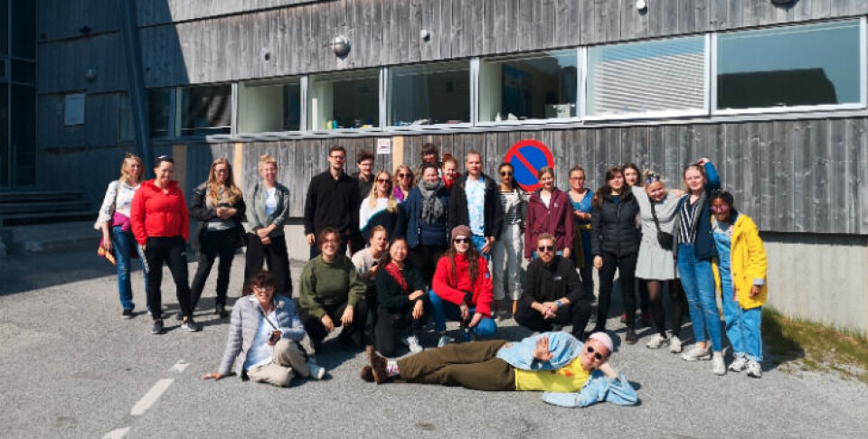 Her ses de studerende der har valgt at bruge sommeren på at blive klogere om Grønland.
