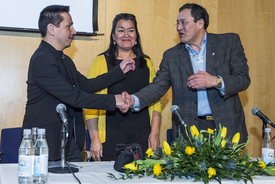 Helt som ventet er Siumut-formand Aleqa Hammond blevet ny formand for Naalakkersuisut. Hun får samtidig ansvaret for udenrigsanliggender. Foto: Leiff Josefsen