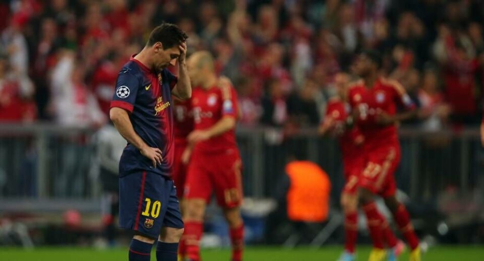 Foran 68.000 mennesker på Allianz Arena i München viste hjemmeholdet fra Bayern tirsdag aften, hvordan et af verdens bedste fodboldhold, FC Barcelona‚ skal knuses. Foto: Matthew Ashton/AMA/AMA/Corbis