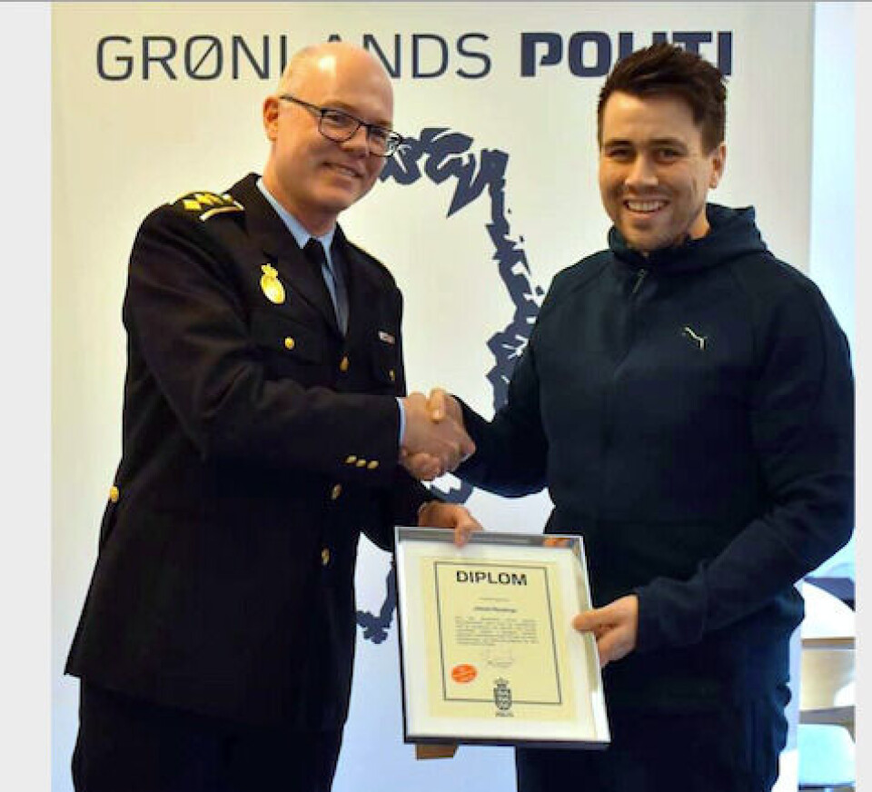 Torsdag blev Jason Nystrup hædret af politiet