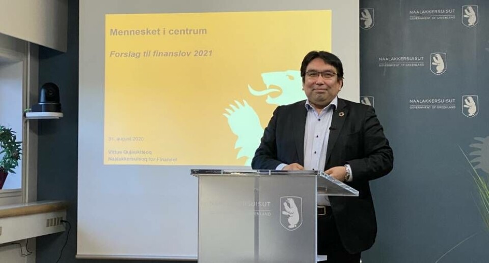 Finanslov i underskud præsenteres