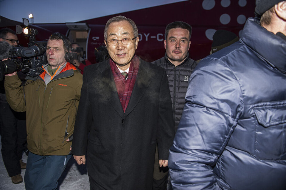 FN’s generalsekretær Ban Ki-moon vil til Arktis i et af Greenpeaces skibe