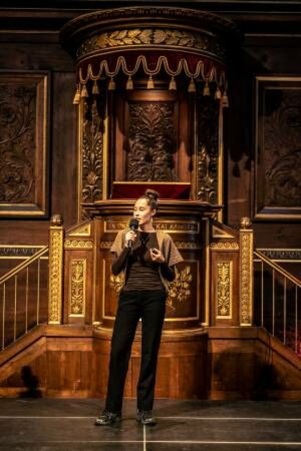 Josephina Østeril Nitter Sørensen ses her under prisuddelingen på Københavns Universitet