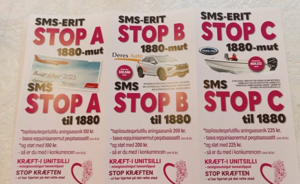 Der er flyvetur til 30.000 kroner, bil til mere end 300.000 kroners værdi samt en båd til mere end 400.000 kroners værdi på højkant. Men derudover har virksomheder doneret med mange flotte præmier.