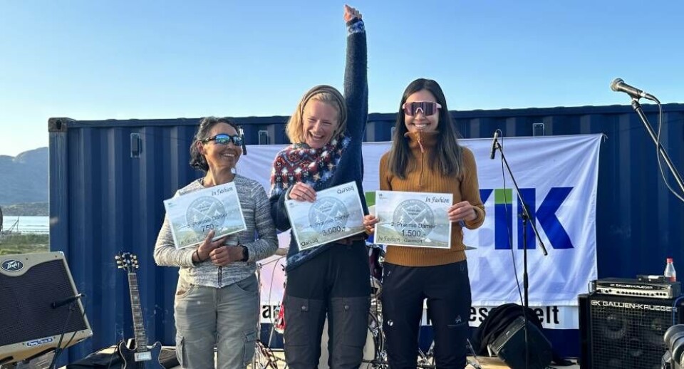 Laura Balslev fejrer sejren hos kvinderne i løbet over tre dage.