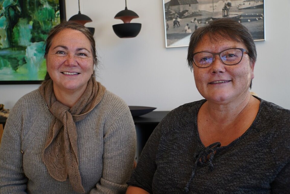 På billedet ses kommunaldirektør Tine Pars og borgmester Stine Egede