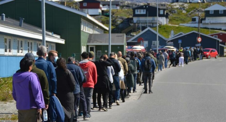 En alenlang kø. Det er trælst. Men kø-kulturen skal holdes.