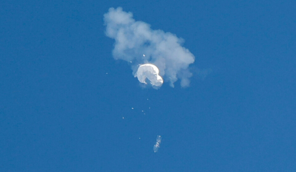 4. februar blev en luftballon fra Kina skudt ned ud for den amerikanske delstat South Carolina. I weekenden blev to ukendte objekter skudt ned i Nordamerika. Objekterne er ifølge embedsmænd fra de amerikanske sikkerhedstjenester formentligt også balloner. (Arkivfoto)