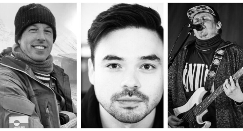 Kasper Roland Høberg (tv.), Magnus Biilmann Trolle og Nick Ørbæk Jacobsen (th.) Foto: PrivatNajannguaq Qvist (tv.) Lona F. Platoú og Valgeir Skorri Vernharðsson(th.) Foto: PrivatNuija består af seks medlemmer: Fem fra Grønland og en fra Island. N U I J AKasper Roland Høberg (tv.), Magnus Biilmann Trolle og Nick Ørbæk Jacobsen (th.) Foto: PrivatNajannguaq Qvist (tv.) Lona F. Platoú og Valgeir Skorri Vernharðsson(th.) Foto: PrivatNuija består af seks medlemmer: Fem fra Grønland og en fra Island. N U I J AKasper Roland Høberg (tv.), Magnus Biilmann Trolle og Nick Ørbæk Jacobsen (th.) Foto: Privat